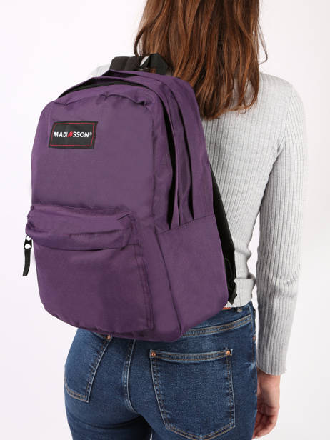 Sac à Dos 2 Compartiments Madisson Violet college 82441 vue secondaire 1
