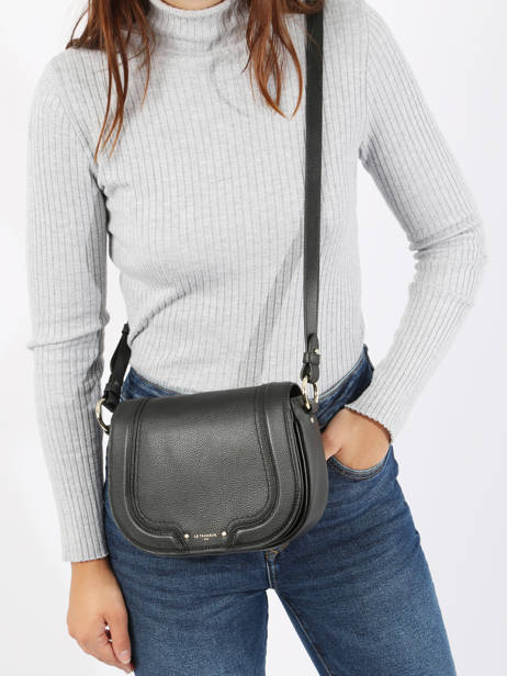 Sac Bandoulière Ella Cuir Le tanneur Noir ella TNGI1210 vue secondaire 1