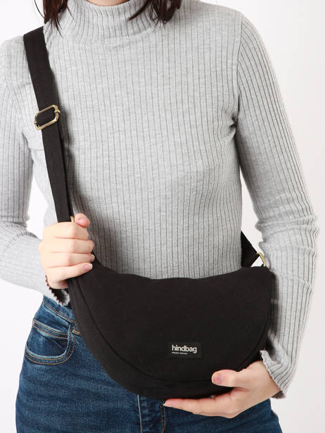 Sac Bandoulière Andrea Coton Hindbag Noir best seller ANDREA vue secondaire 1