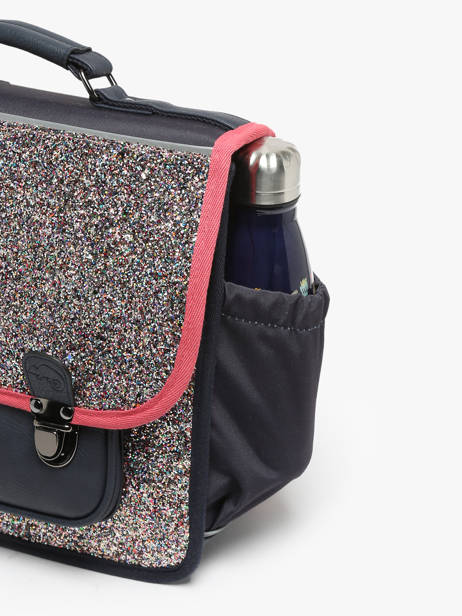 Cartable Enfant 2 Compartiments Cameleon Multicolore retro CA38 vue secondaire 5