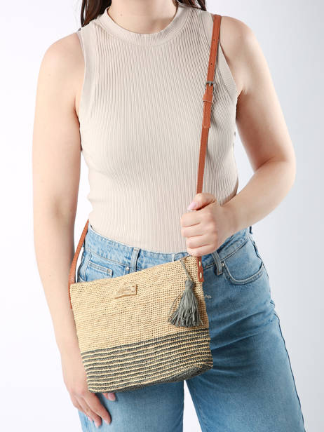 Sac Bandoulière L'atelier Du Crochet Raphia Le voyage en panier Beige l'atelier du crochet AM753 vue secondaire 1