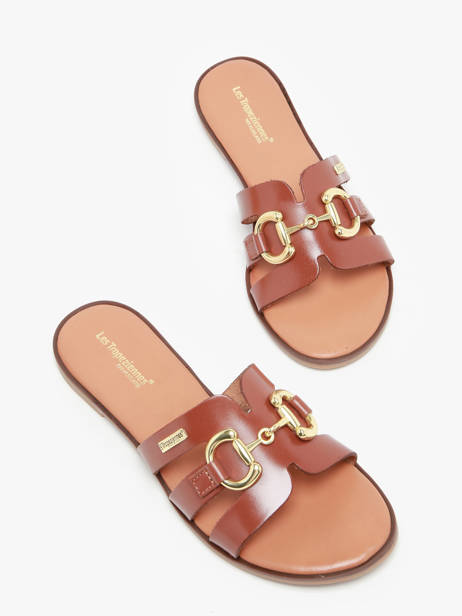 Mules Hamia En Cuir Les tropeziennes Marron women HAMIA vue secondaire 1