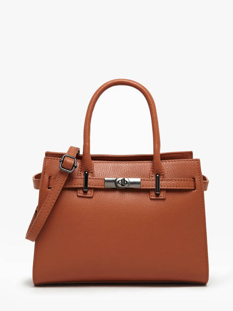 Sac à Main Caviar Cuir Milano Marron caviar CA24063