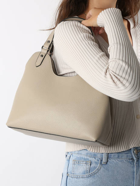 Sac à Main Caviar Cuir Milano Beige caviar CA24067 vue secondaire 1