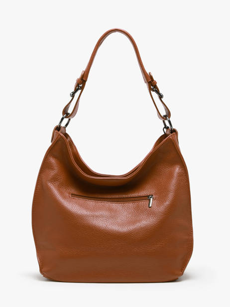 Sac Porté épaule Caviar Cuir Milano Marron caviar CA24069 vue secondaire 4