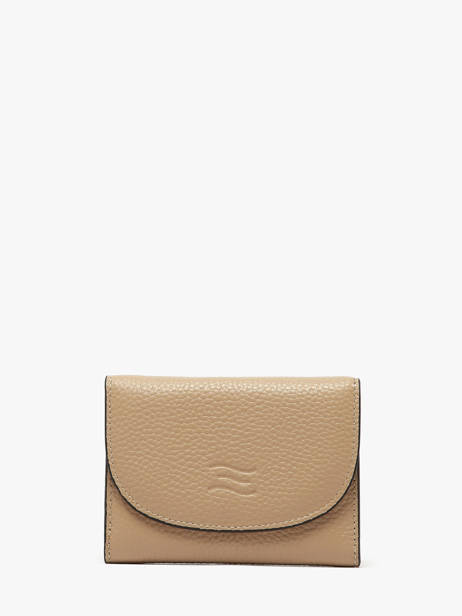 Portefeuille Caviar Cuir Crinkles Beige caviar 14327