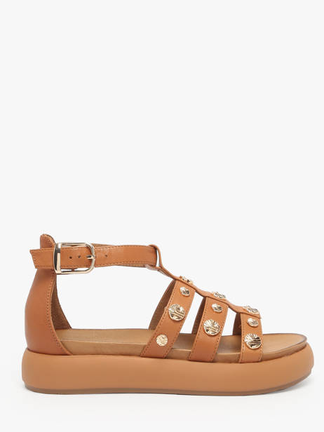 Sandales En Cuir Inuovo Vert women A96039