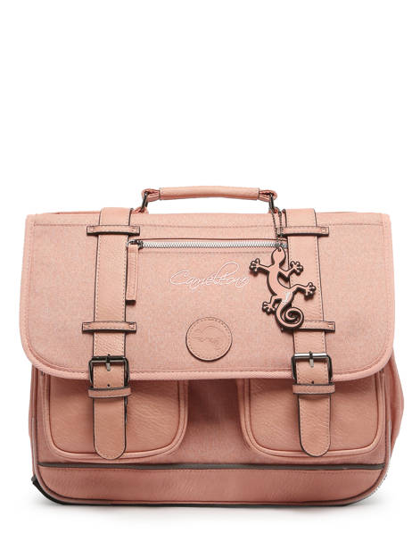 Cartable 2 Compartiments Cameleon Rose vintage color CA38 vue secondaire 7
