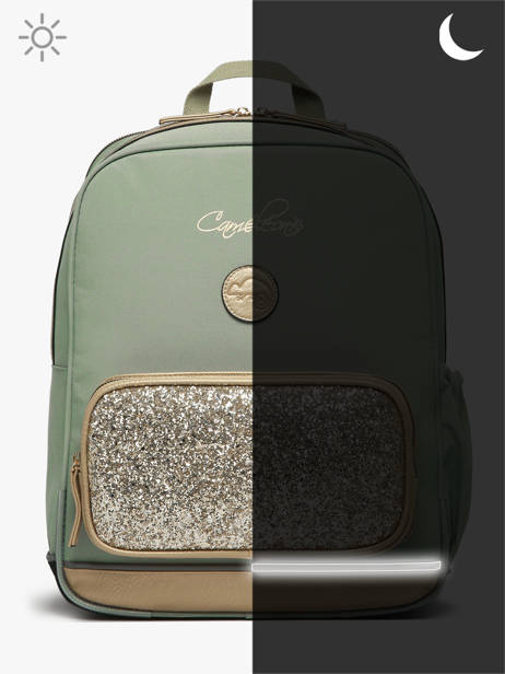 Sac à Dos 2 Compartiments Cameleon Vert vintage fantasy SO40 vue secondaire 8