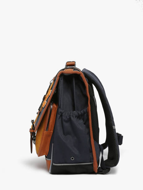 Cartable Enfant 2 Compartiments Cameleon Multicolore vintage urban CA38 vue secondaire 2