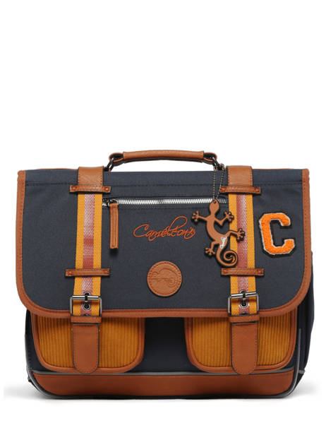 Cartable Enfant 2 Compartiments Cameleon Multicolore vintage urban CA38 vue secondaire 6
