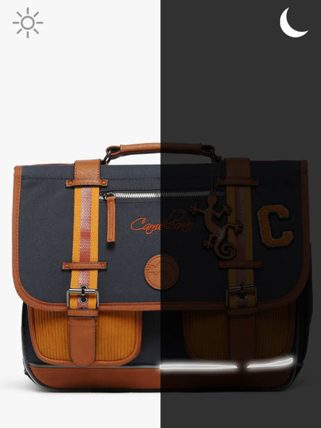 Cartable Enfant 2 Compartiments Cameleon Multicolore vintage urban CA38 vue secondaire 7