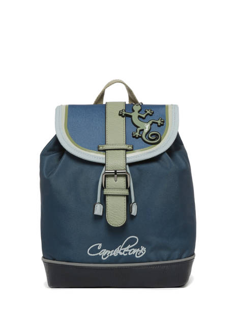 Sac à Dos 1 Compartiment Cameleon Bleu vintage urban SD25 vue secondaire 6