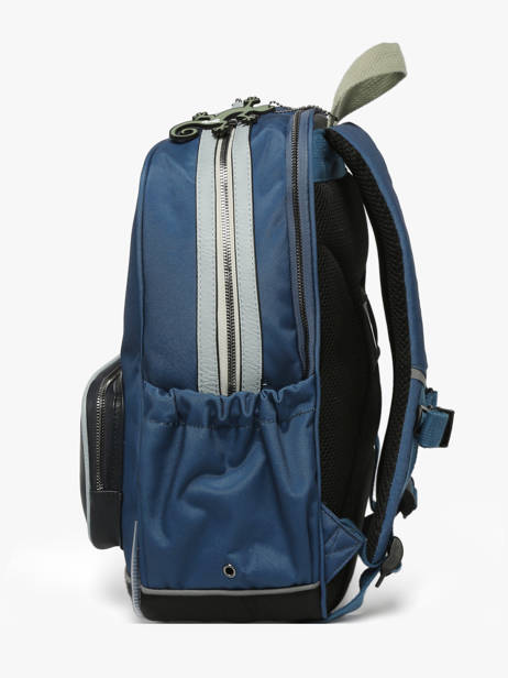 Sac à Dos 2 Compartiments Cameleon Bleu vintage urban SO40 vue secondaire 2
