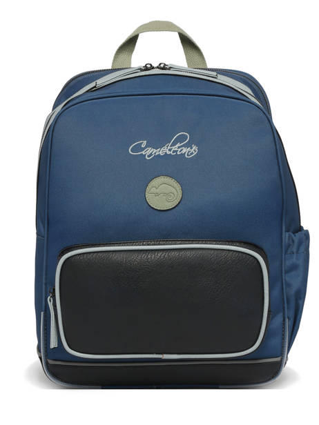Sac à Dos 2 Compartiments Cameleon Bleu vintage urban SO40 vue secondaire 7