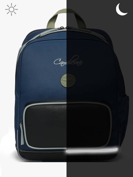 Sac à Dos 2 Compartiments Cameleon Bleu vintage urban SO40 vue secondaire 8