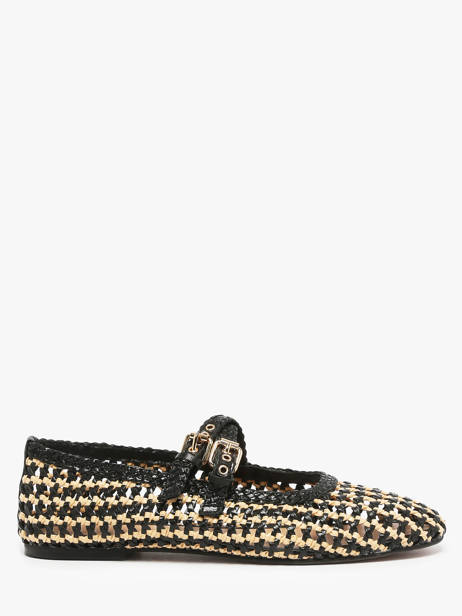 Ballerines Avec Brides En Cuir Inuovo Noir women D47001