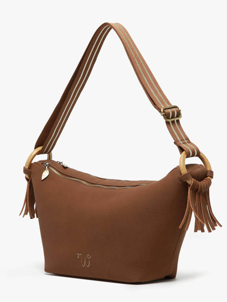 Sac Bandoulière Camomille Woomen Marron camomille WCAO03 vue secondaire 2