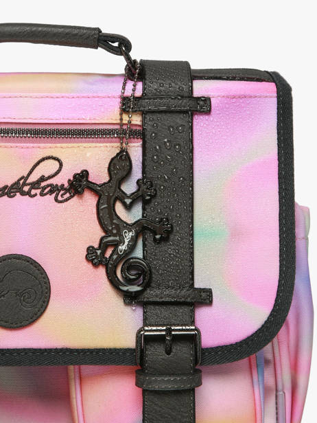 Cartable à Roulettes Enfant 2 Compartiments Cameleon Rose vintage fantasy CR38 vue secondaire 7