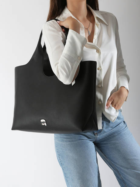 Sac Porté épaule K Ikon Polyurethane Karl lagerfeld Noir k ikon A3W30096 vue secondaire 1