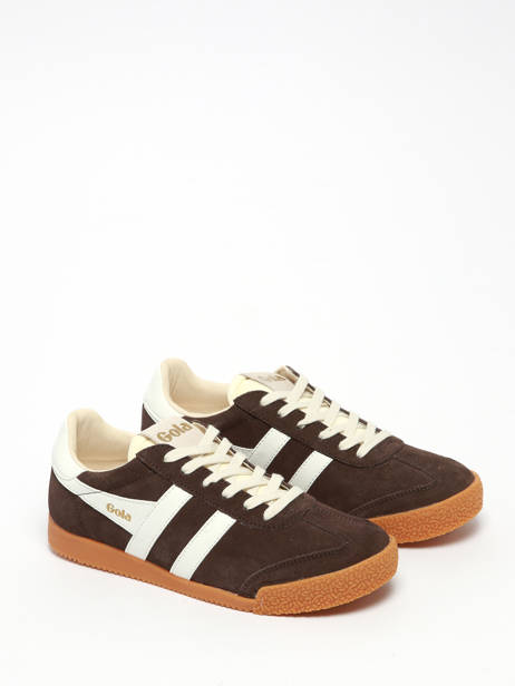 Sneakers Elan En Cuir Gola Marron women CLB538 vue secondaire 2