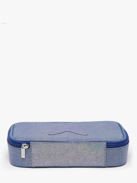 Trousse 1 Compartiment Caramel et cie Bleu boheme FI vue secondaire 3