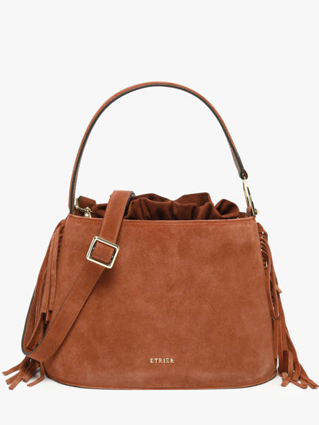 Sac Bandoulière Country Cuir Etrier Marron country ECOU161M