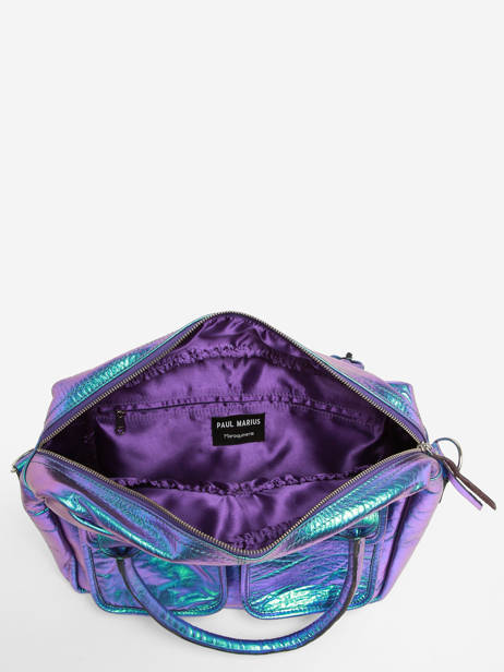 Sac Porté Main A4 Paul marius Bleu scarabee DANDYSCA vue secondaire 3