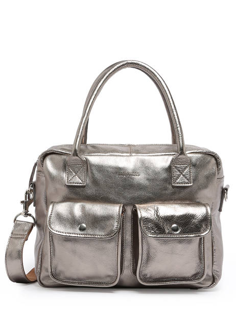 Sac Le Dandy A4 Cuir Paul marius Gris vintage S