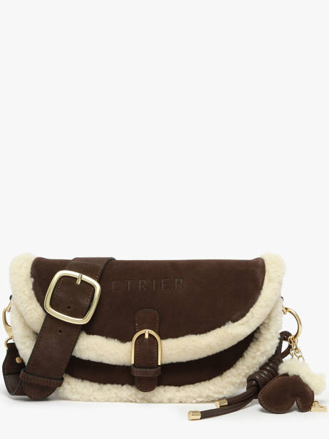 Sac Bandoulière Alpin Cuir Etrier Marron alpin EALP050S