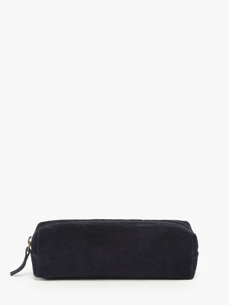 Trousse Velvet Cuir Milano Bleu velvet VE22116