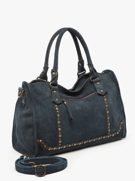 Sac à Main Houston Cuir Basilic pepper Bleu houston BHOU22 vue secondaire 2