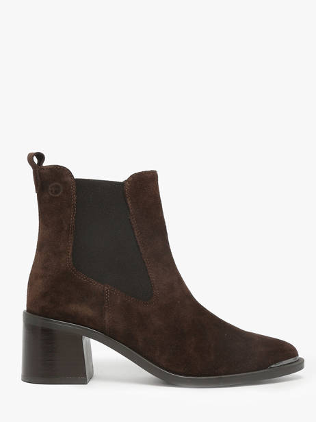 Bottines à Talon En Cuir Tamaris Marron women 45