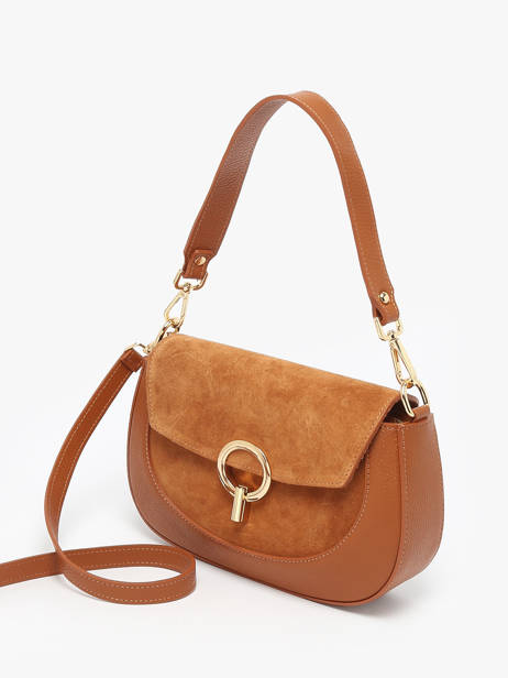 Sac Bandoulière Velvet Caviar Cuir Milano Orange velvet caviar VC25069 vue secondaire 2
