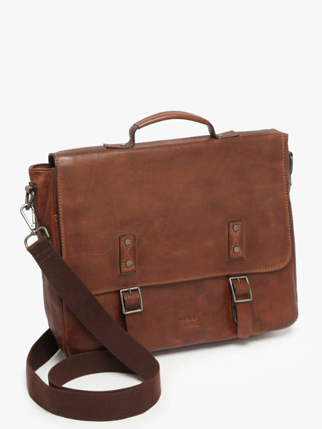 Porte Documents (main) Basilic pepper Marron traveler BTRA02 vue secondaire 2