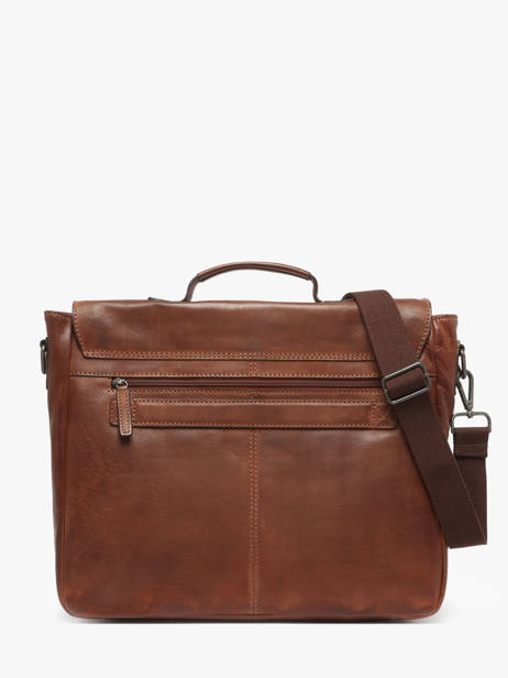 Porte Documents (main) Basilic pepper Marron traveler BTRA02 vue secondaire 4