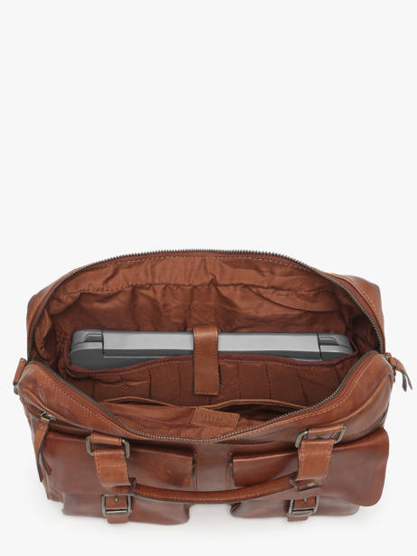 Porte Documents (main) Basilic pepper Marron traveler BTRA08 vue secondaire 3