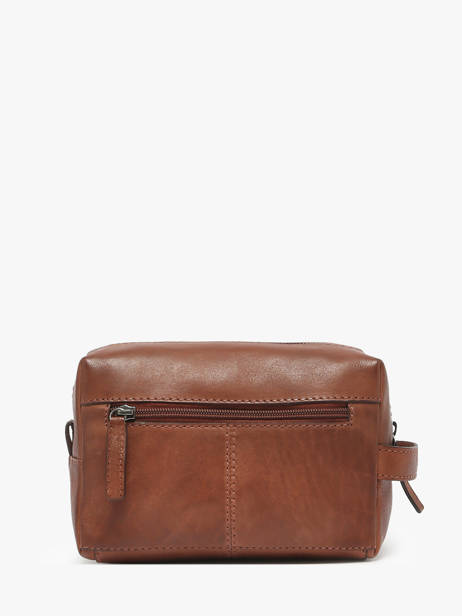 Trousse De Toilette Basilic pepper Marron traveler BTRA07 vue secondaire 2