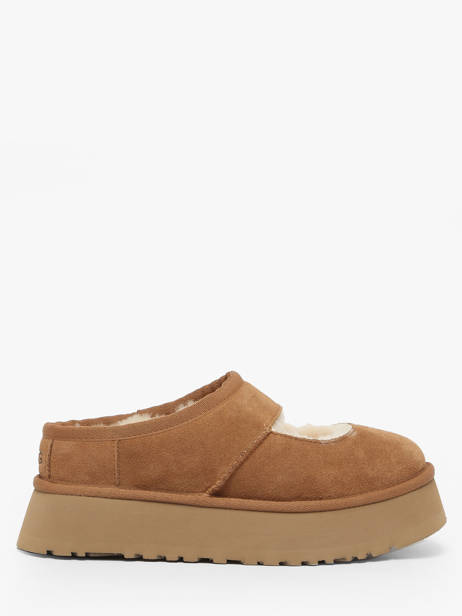 Chaussures Derbies En Cuir Ugg Beige women 1167612