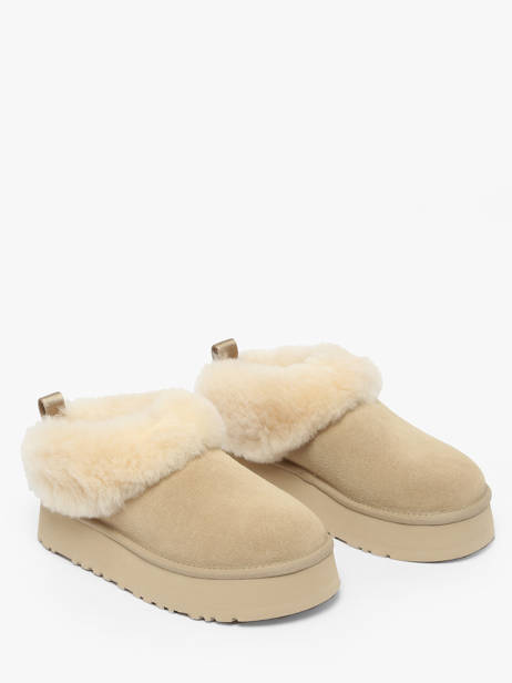 Bottines Plateforme En Cuir Ugg Beige women 1171393 vue secondaire 2