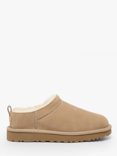 Bottes Classic Micro En Cuir Ugg Beige women 1173891