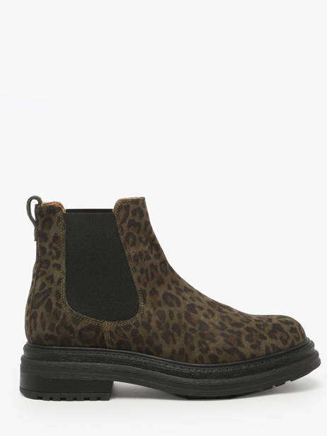 Chelsea Boots En Cuir Aliwell Vert women A0631