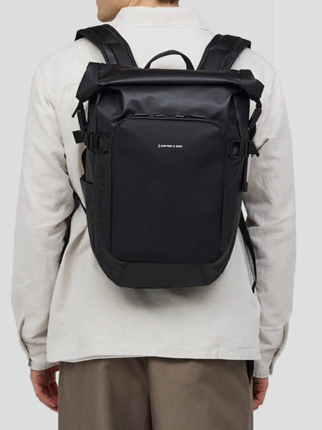 Lisbon Small - Sac à Dos  Kapten and son Noir backpack S vue secondaire 1