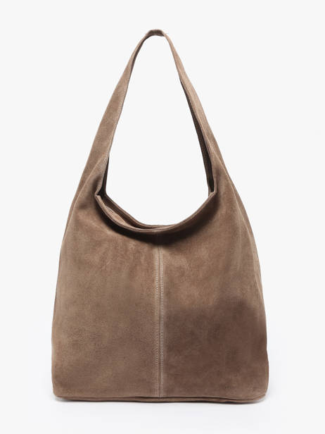 Sac Porté épaule Velvet Cuir Milano Marron velvet VE25065 vue secondaire 4