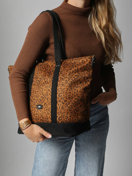 Sac Porté épaule Leonie Polyester Hexagona Marron leonie 5120195 vue secondaire 1