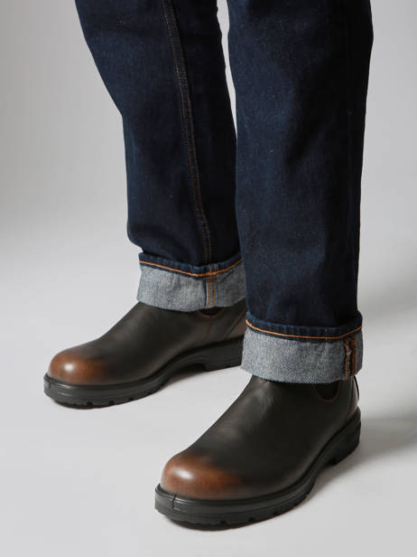 Chelsea Boots  En Cuir Blundstone Marron men 2440 vue secondaire 1