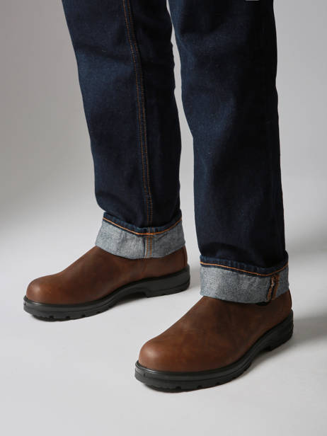 Chelsea Boots  En Cuir Blundstone Marron men 1609 vue secondaire 1