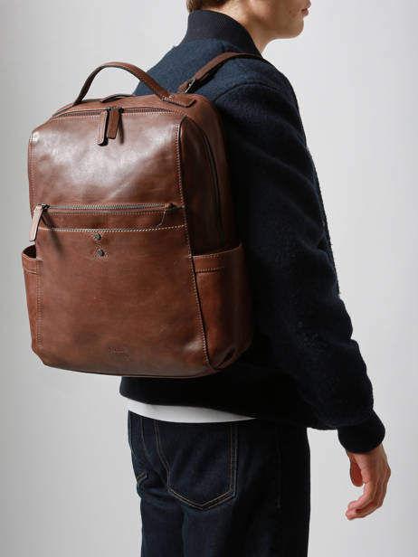 Sac à Dos Business Basilic pepper Marron traveler BTRA10 vue secondaire 1