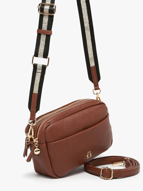 Sac Bandoulière Soft Lulu castagnette Marron soft YAHIA vue secondaire 2