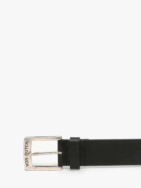 Ceinture Ajustable Von dutch Noir belt HUTCH vue secondaire 2
